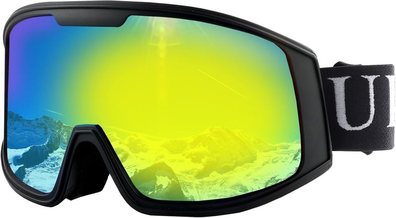 Ukoly Ski/Snowboard Goggles for Men Women, Snow Goggles HD Lens Anti-Fog Coating OTG Design UV400 Protection Windproof - Image 1